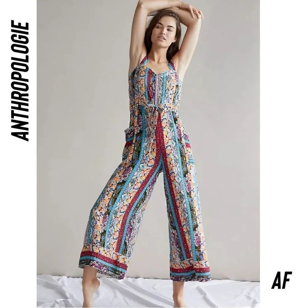 ANTHROPOLOGIE CALAIS JUMPSUIT NEW MEDIUM